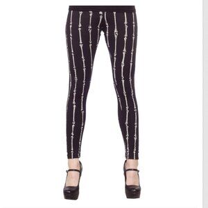 vtg Blacklist/Lip Service Bone Leggings, Medium